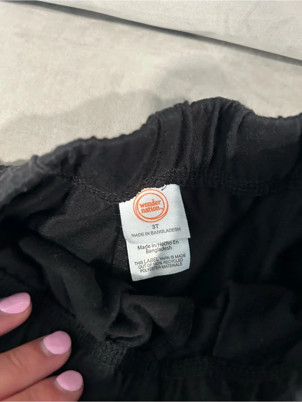 wonder nation Black Kids Pull-On Jogger Pants
